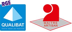 Logo RGE Qualibat et Maître Artisan