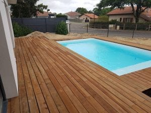 Terrasse bois piscine - Dax (40)