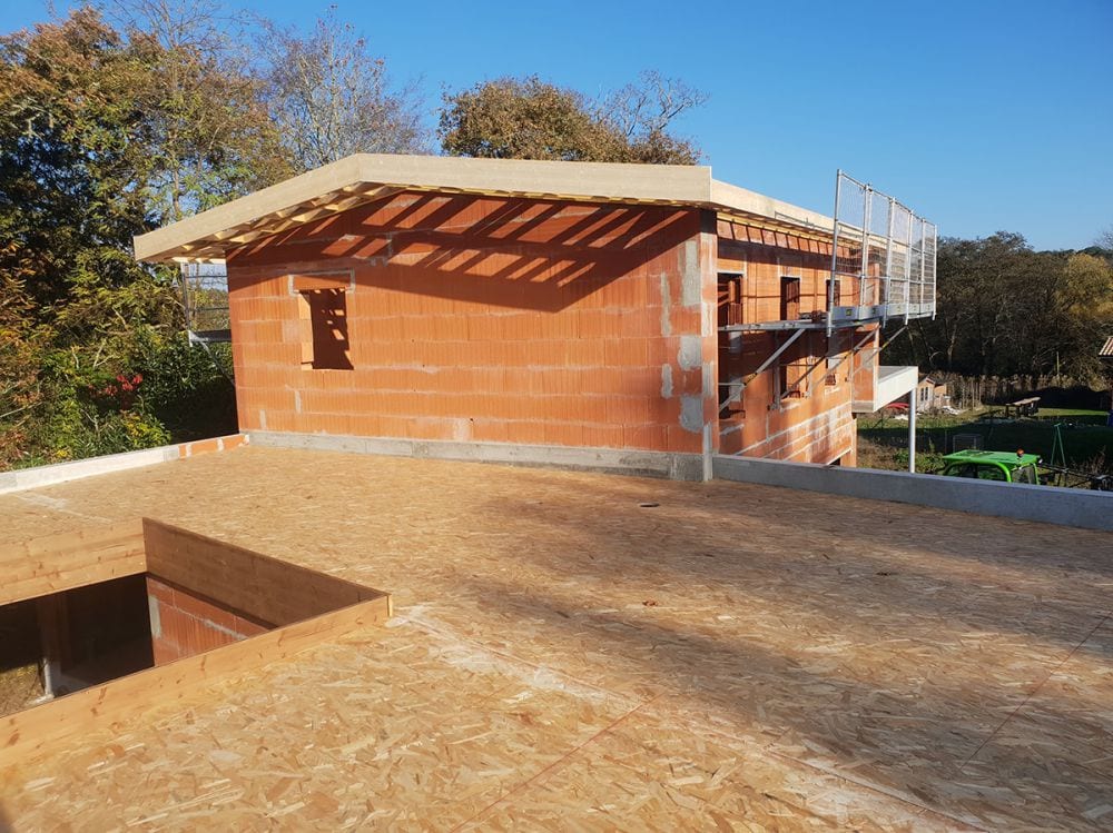 Maison neuve avec toit terrasse bois - Landes (40)