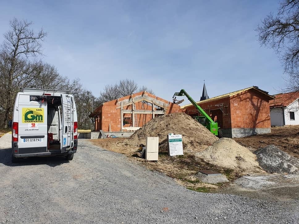 Charpente couverture - Gourbera (40)