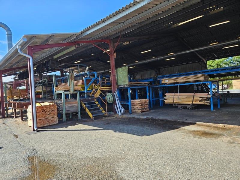 Visite scierie Lesbats à Léon