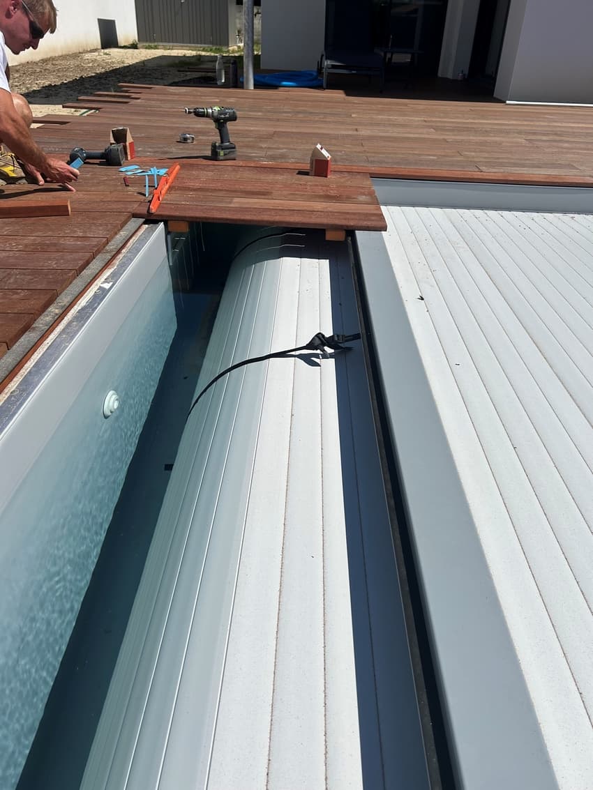 Terrasse bois exotique réalisée à Tercis-les-bains