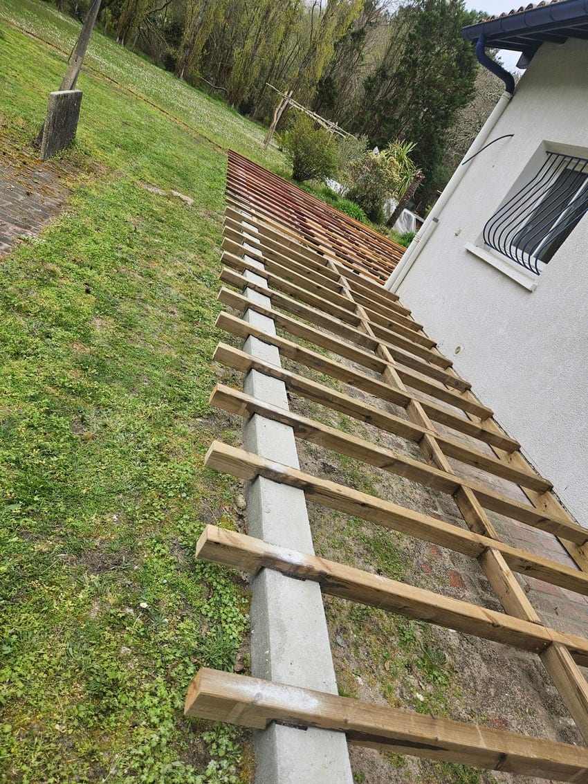 Terrasse bois réalisée à Messanges (40)
