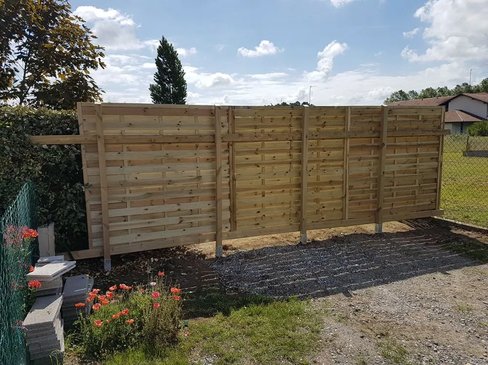 Réalisation palissades bois - Saint Vincent de Tyrosse - Landes (40)