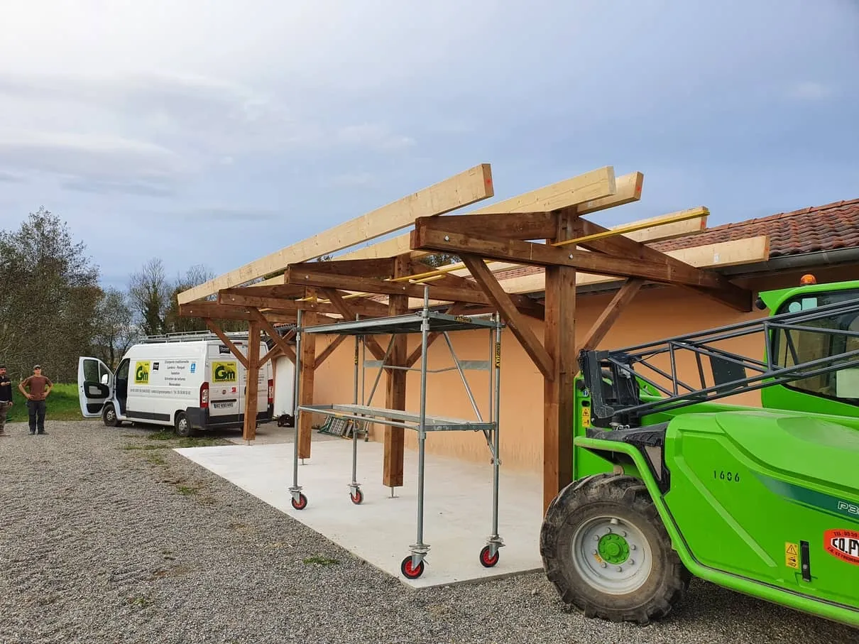 Construction d'un garage - Mimbaste (40)