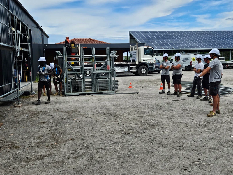 Formation collective échafaudage - mai 2024 - GM Charpentes