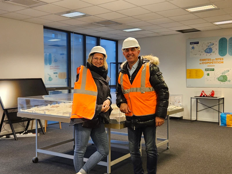 Visite Village Olympique Paris 2024, novembre 2023
